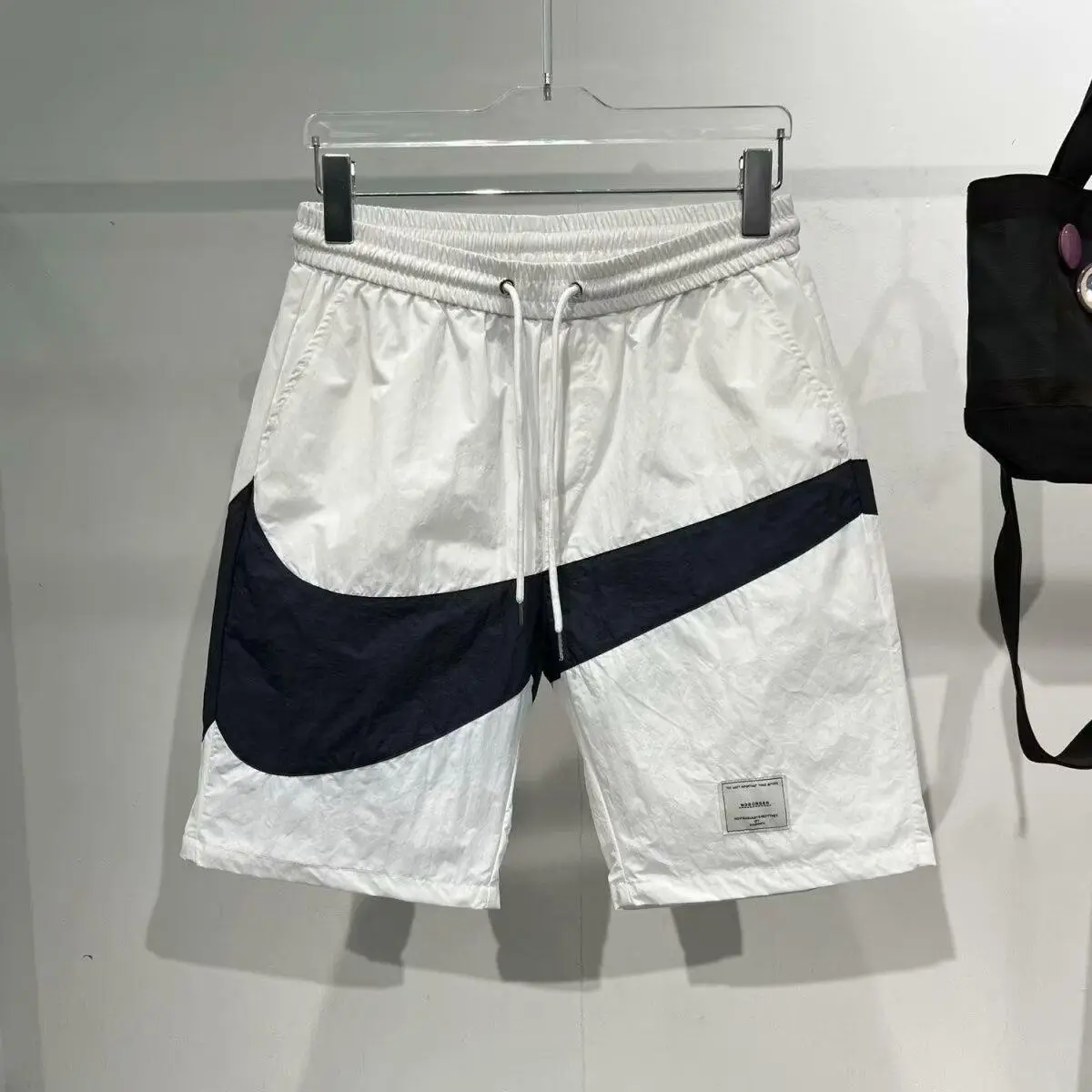 Men's White Black Athletic Shorts Quick-Drying Breathable - Image 4