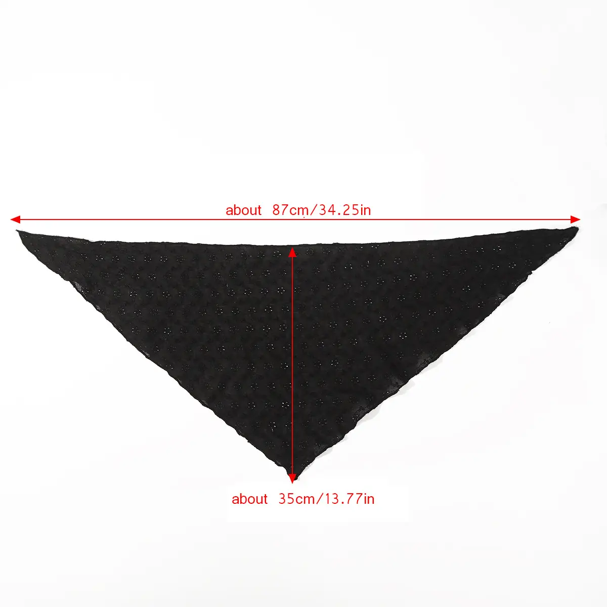 White Flower Lace Triangle Scarf for Girls - Image 11