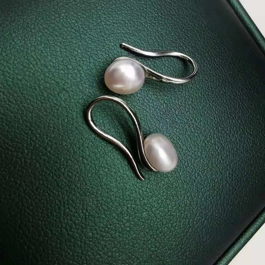 14K Gold Pearl Earrings for Women - Image 2