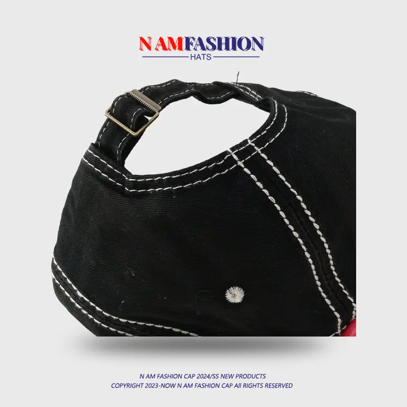 Men Korean Style Retro Washed Baseball Cap Pink Blue — feature 9