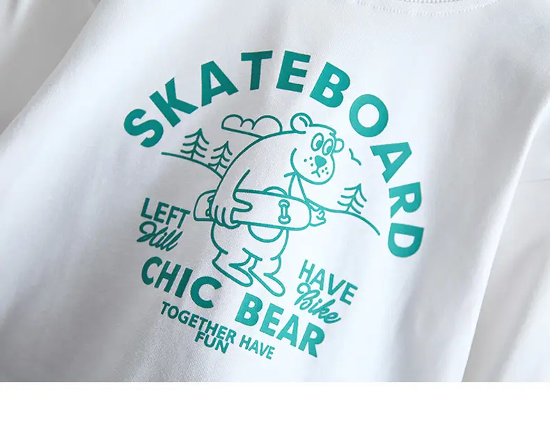 Boys Skateboard T-Shirt White 2026 Kids Wear — feature 8