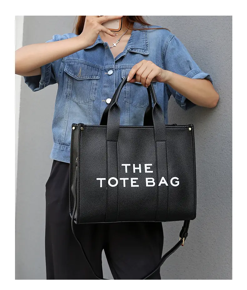 High-end Korean Letter Tote Bag Beige Lightweight Shoulder Bag — feature 6