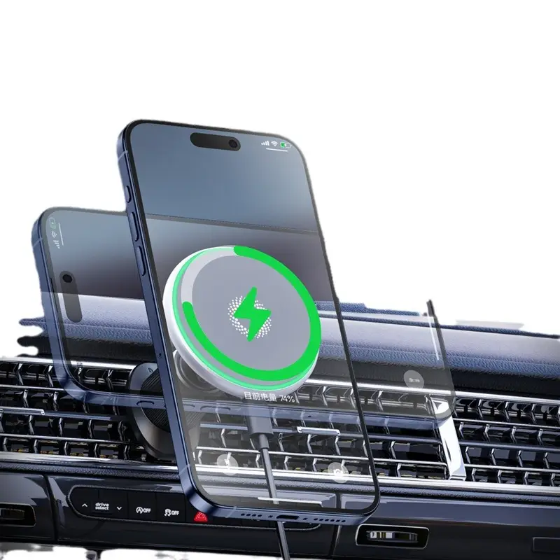 Magnetic Phone Holder for Car with Green Light - Image 5