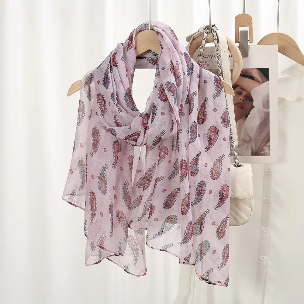 Silk Paisley Scarf Women Large Size Shawl — feature 8