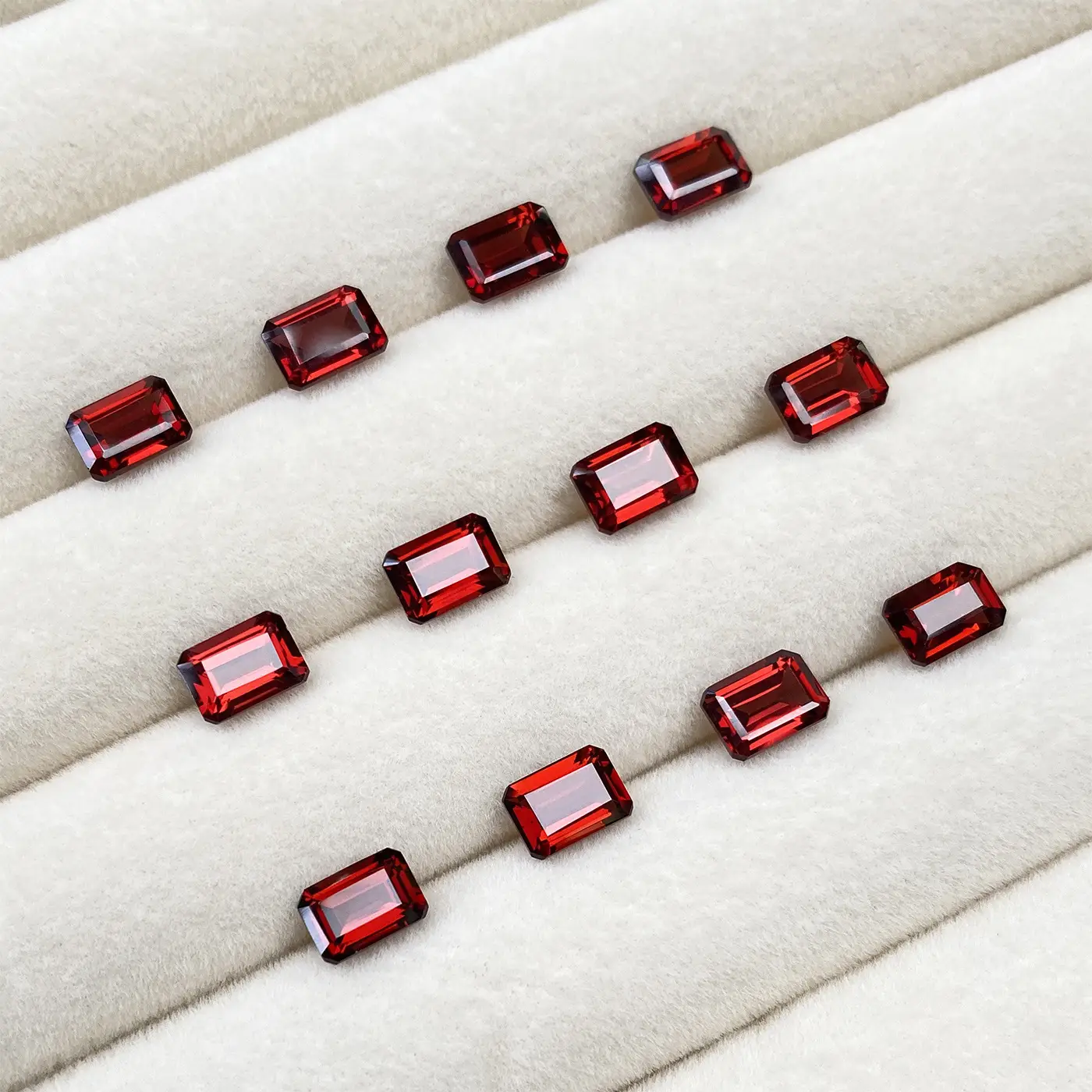 Natural Garnet Small Octagonal Cabochon Jewelry