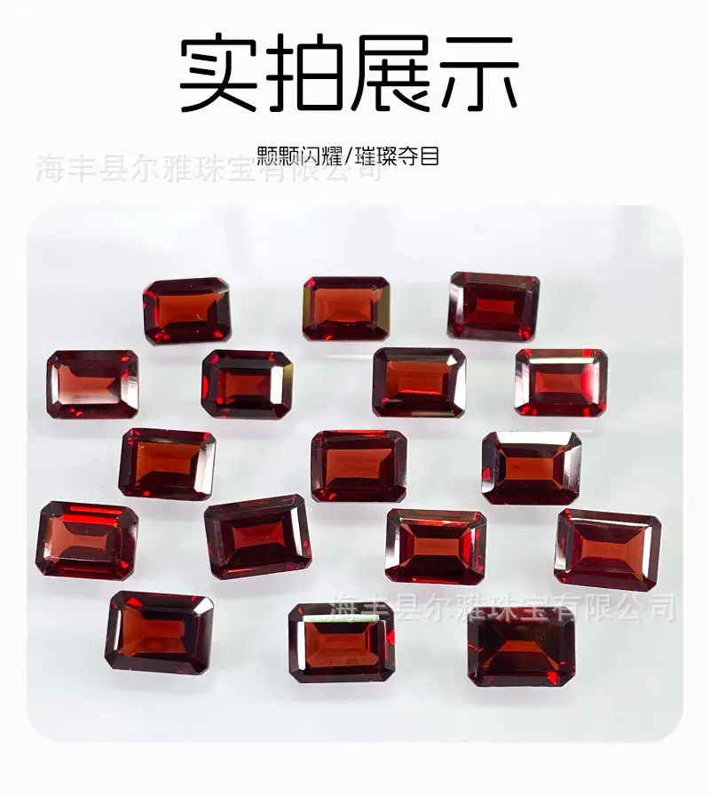 Natural Garnet Small Octagonal Cabochon Jewelry — feature 9