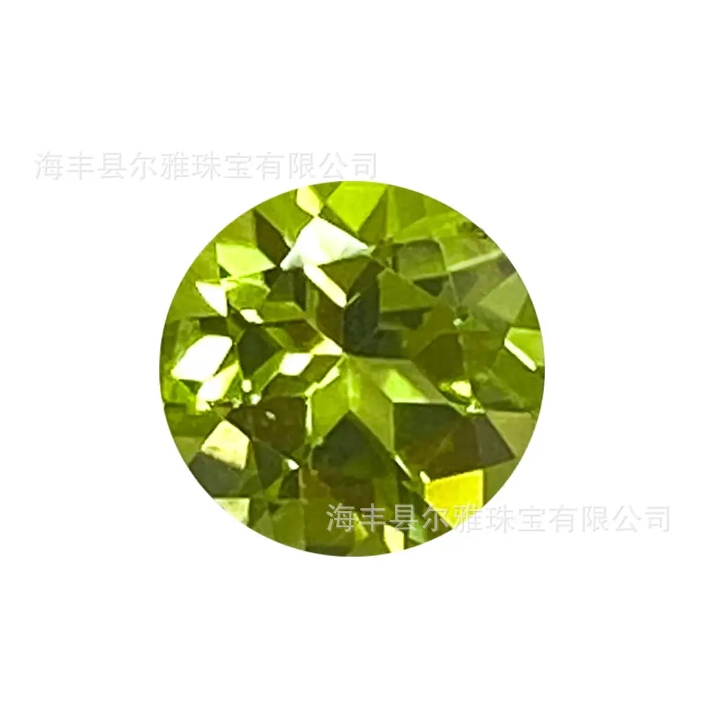 Green Peridot Round Cabochon Jewelry Set - Image 5