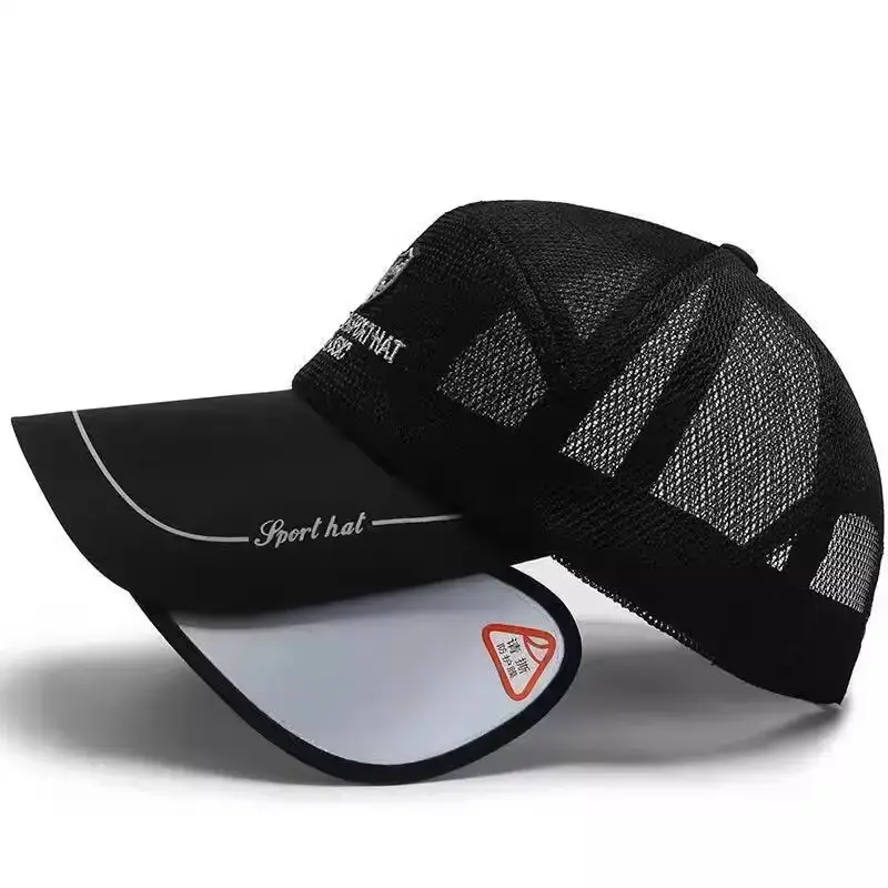 Men's Black Mesh Sun Hat with UV400 Lens — feature 10