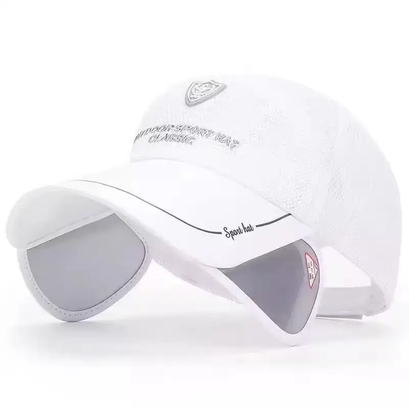 Men's Black Mesh Sun Hat with UV400 Lens — feature 11