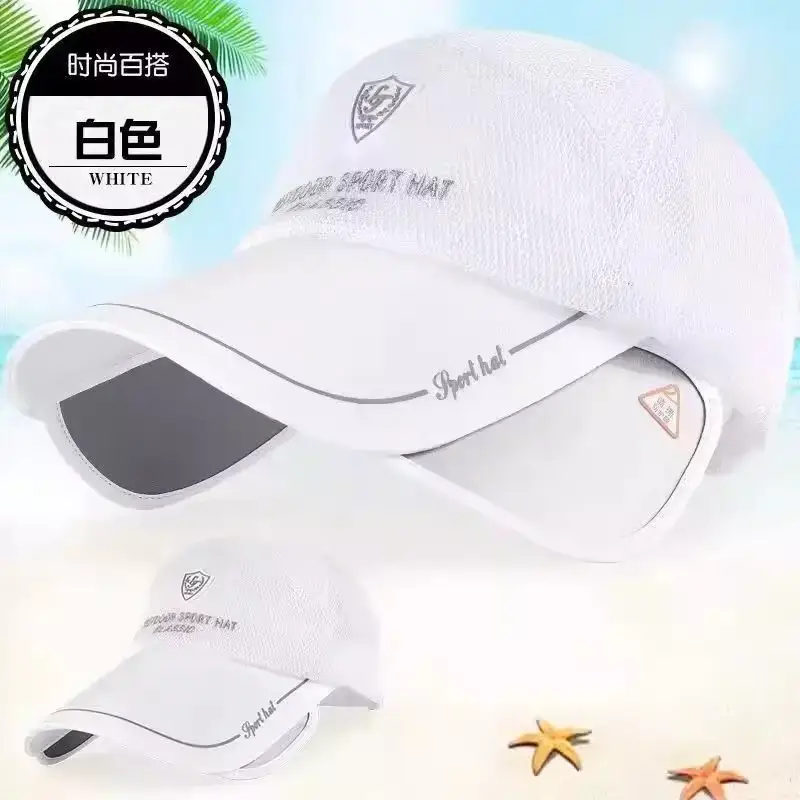 Men's Black Mesh Sun Hat with UV400 Lens — feature 13