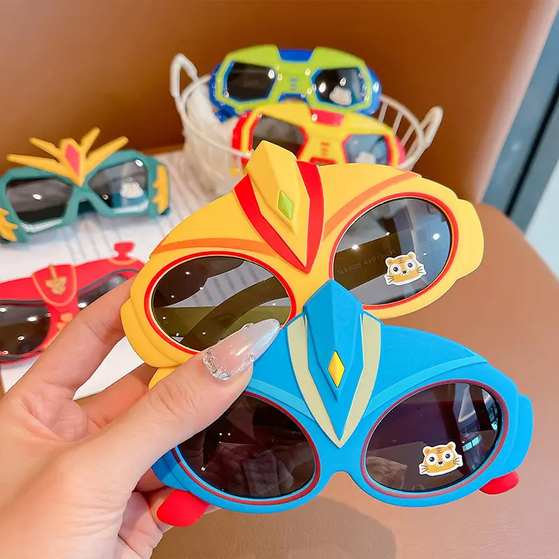 Ultraman Kids Sunglasses Blue Cartoon UV Protection