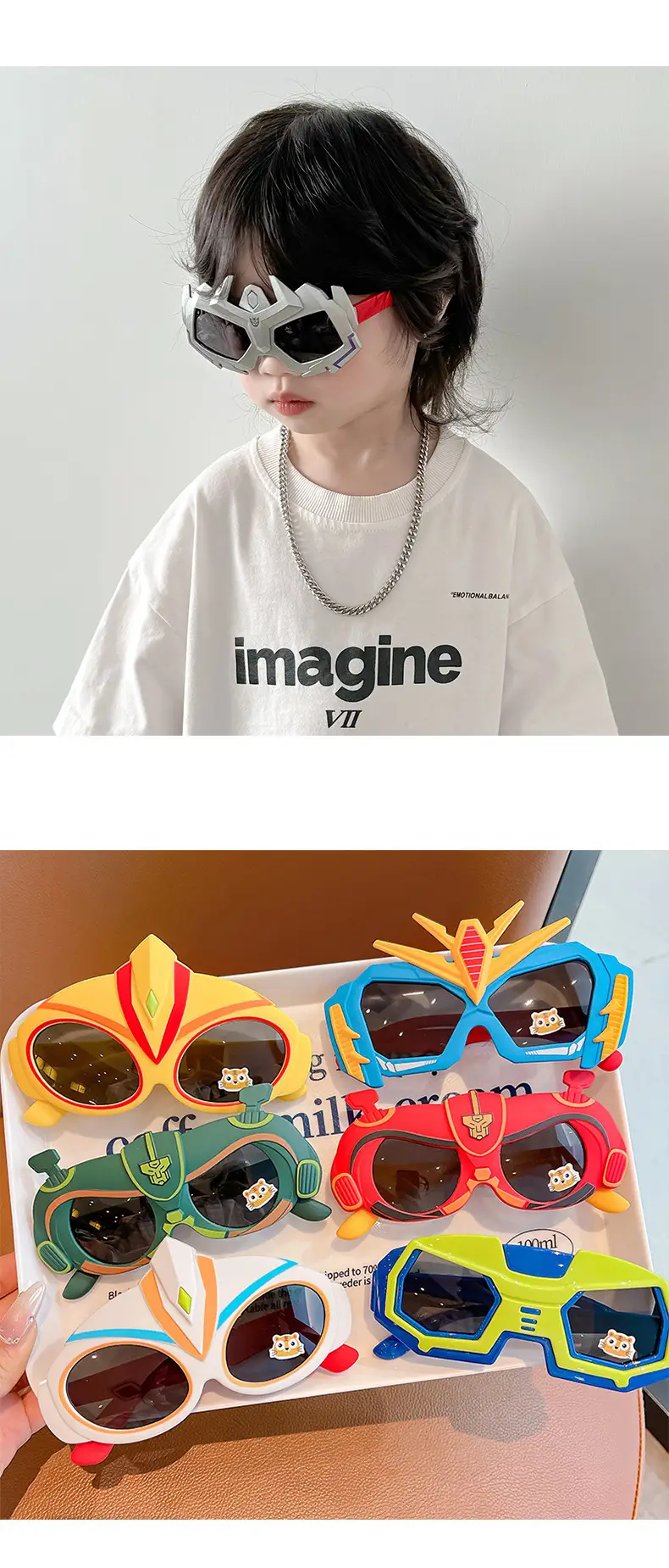 Ultraman Kids Sunglasses Blue Cartoon UV Protection — feature 35