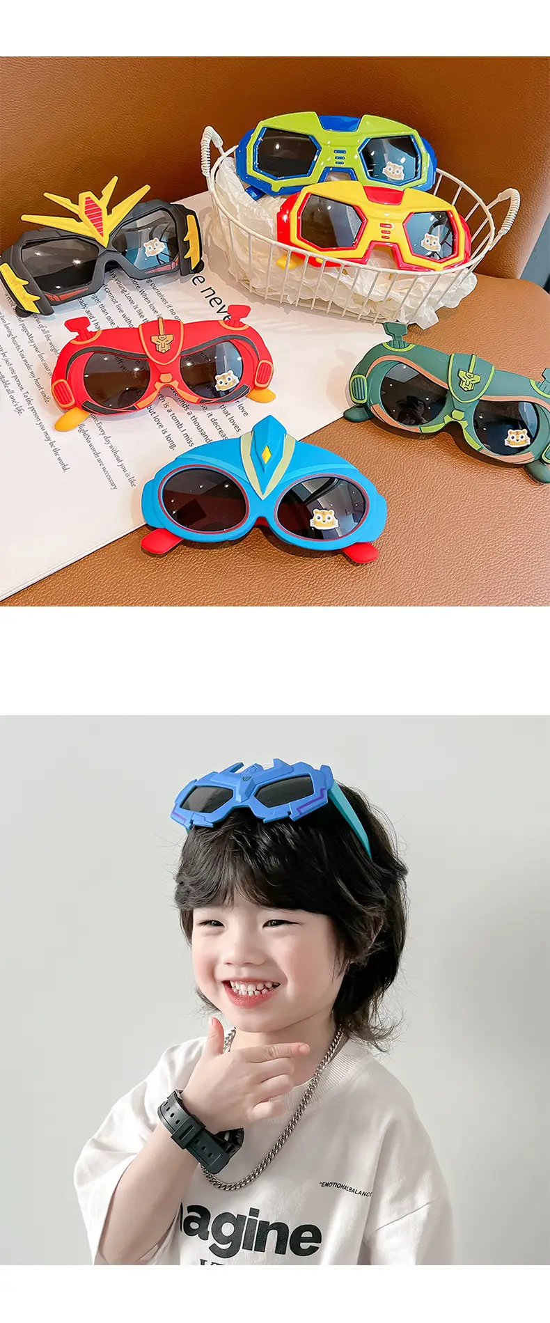 Ultraman Kids Sunglasses Blue Cartoon UV Protection — feature 36