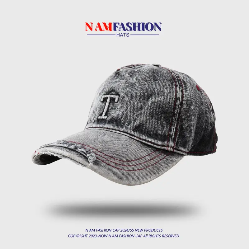 Retro Washed Cotton Baseball Cap Men Women Spring Summer Korean Style - Image 3