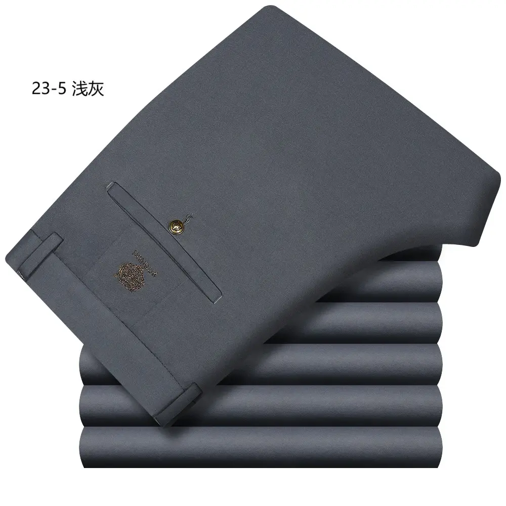 Men's Black Stretch Pants Four-Sided Stretch Business Dress - Image 2
