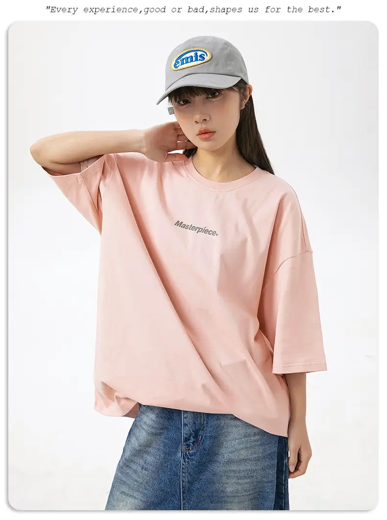 Hanlu Pure Cotton Letter Print T-Shirt for Men Women — feature 25