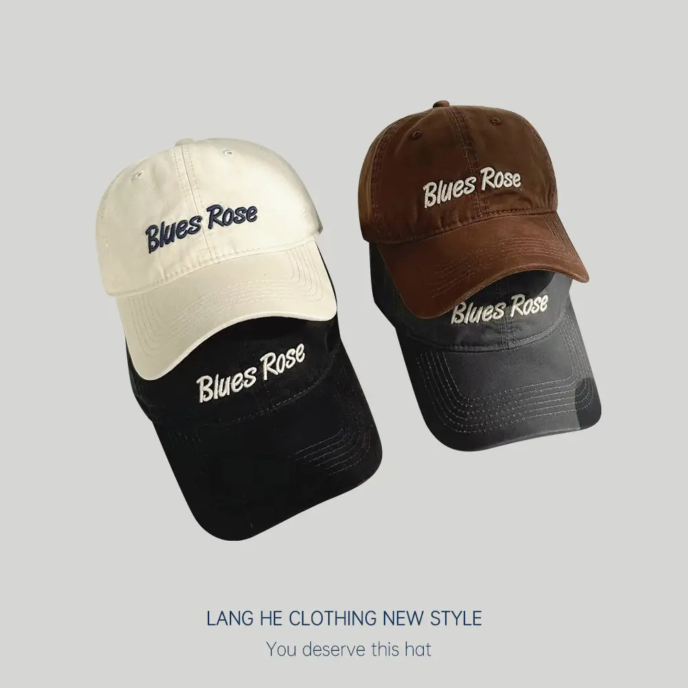 Black Embroidered Baseball Cap for Men Women - Image 10