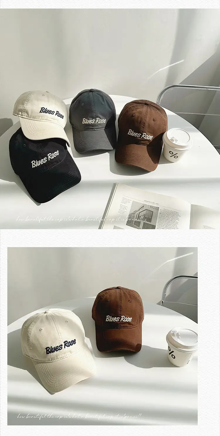 Black Embroidered Baseball Cap for Men Women — feature 40