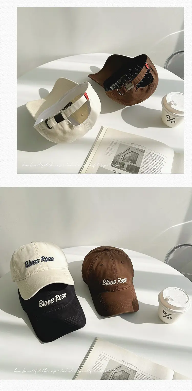 Black Embroidered Baseball Cap for Men Women — feature 41
