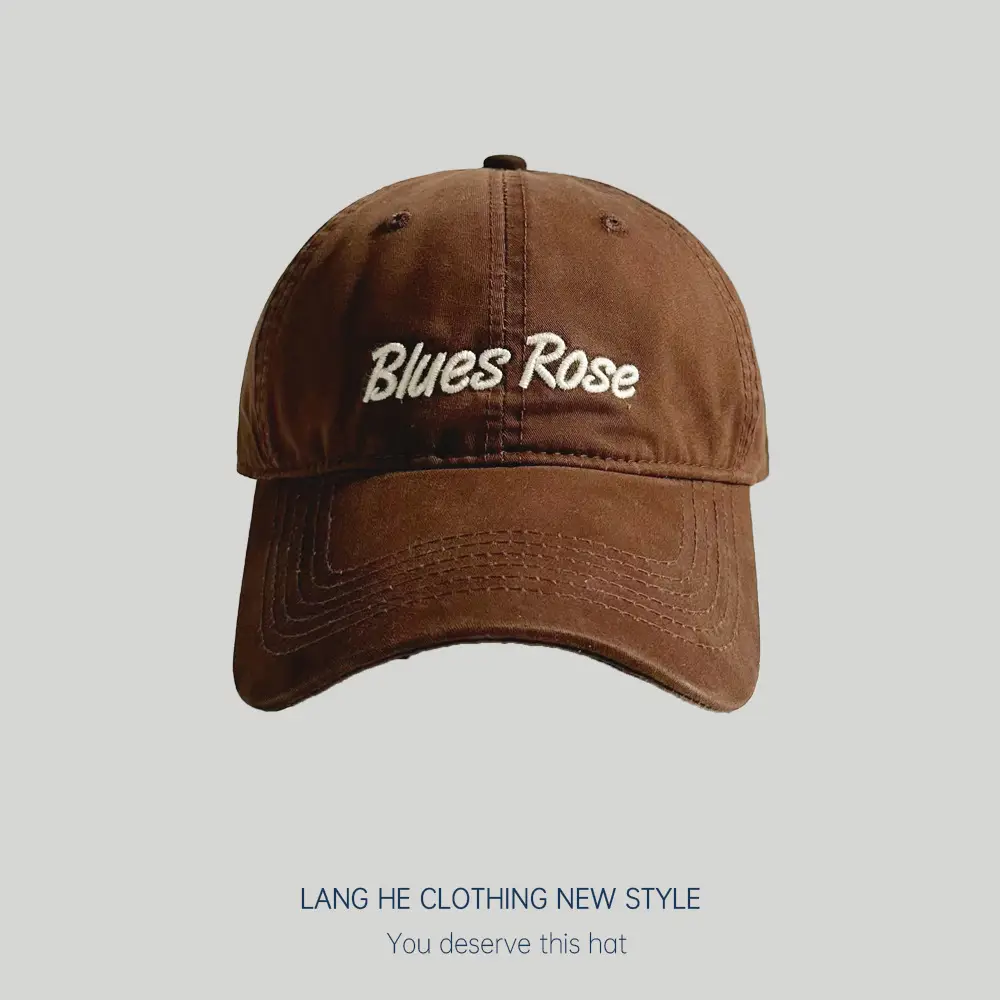 Black Embroidered Baseball Cap for Men Women - Image 3