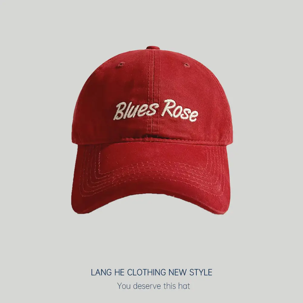 Black Embroidered Baseball Cap for Men Women - Image 7