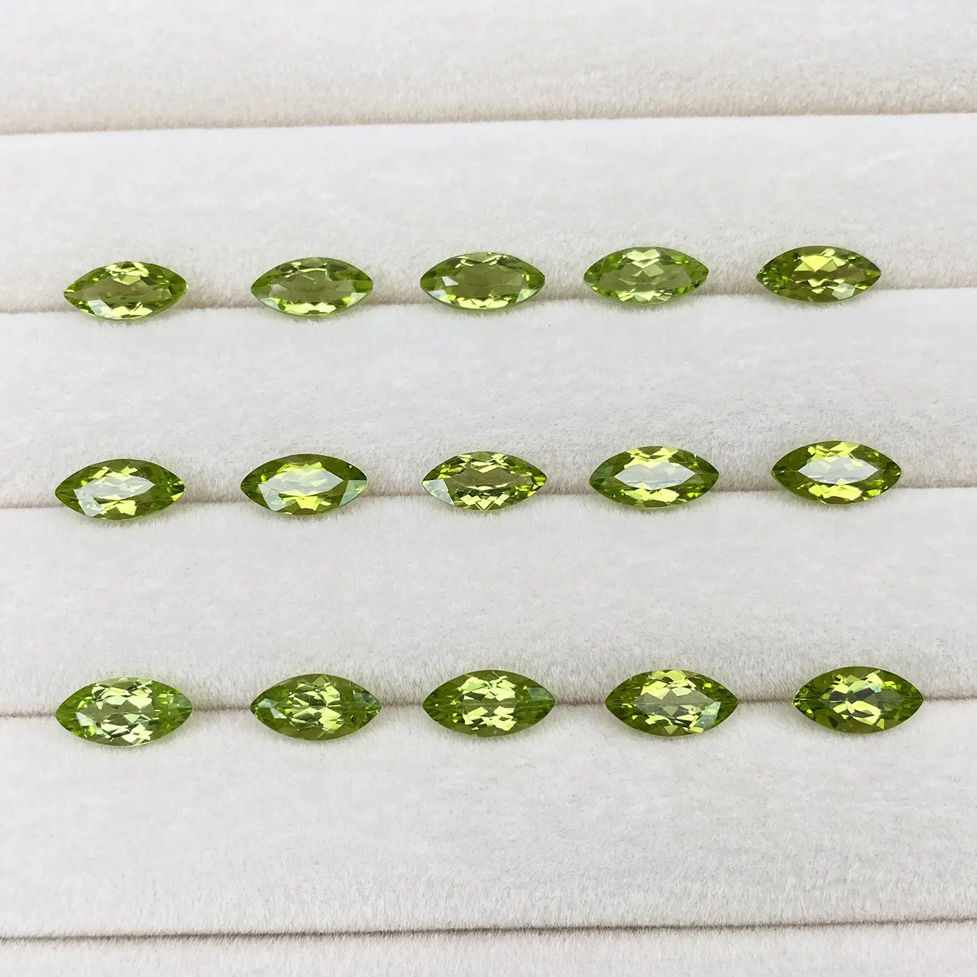 Natural Peridot Loose Stone Marquise Cut for Rings Earrings Pendants - Image 3