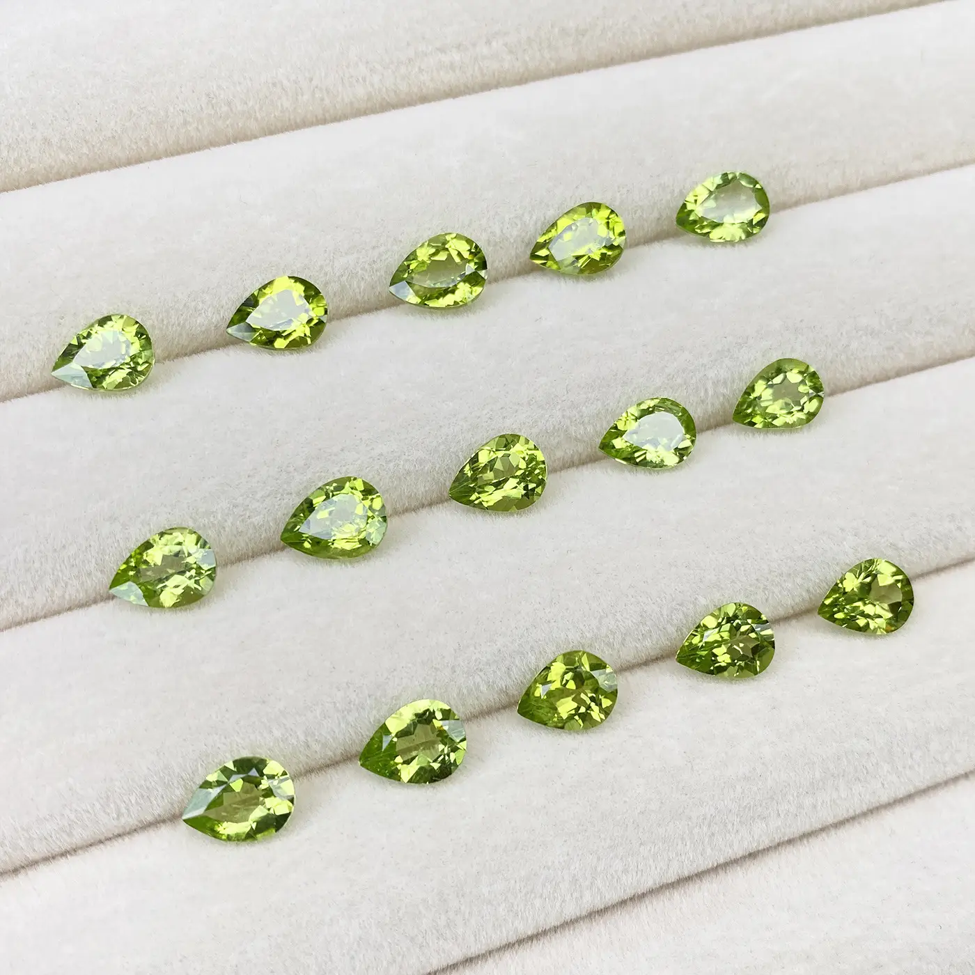 Peridot Teardrop Cabochon for Rings & Earrings - Image 2