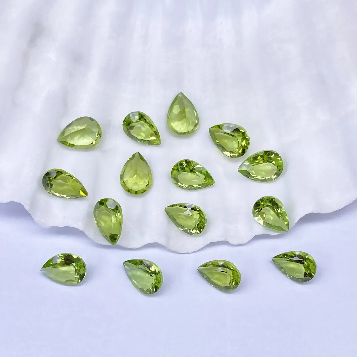 Peridot Teardrop Cabochon for Rings & Earrings - Image 3