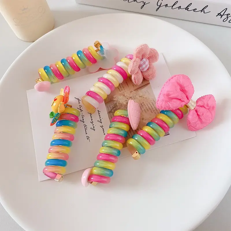 Cute Rainbow Hair Ties for Girls — feature 12
