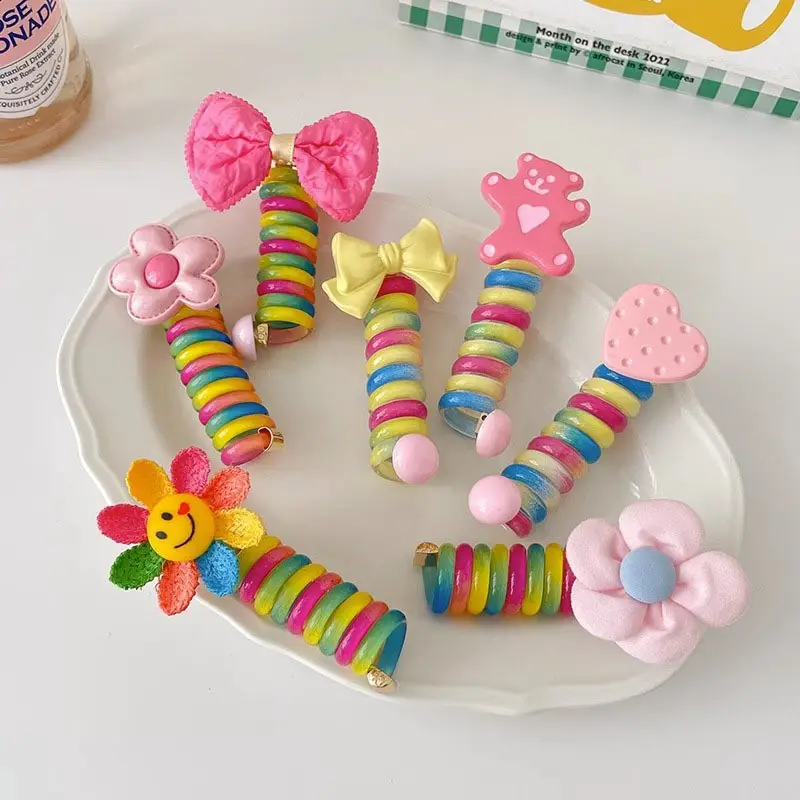 Cute Rainbow Hair Ties for Girls — feature 13