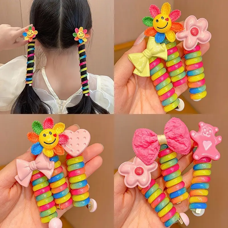 Cute Rainbow Hair Ties for Girls — feature 15