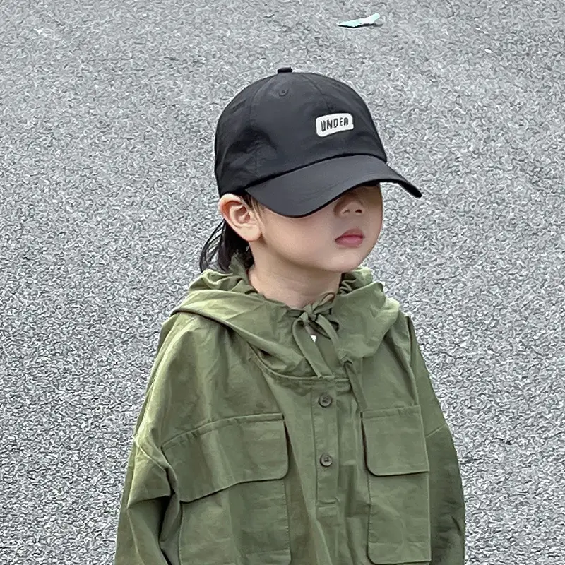 Kids Baseball Caps Autumn Green Blue Pink - Image 5