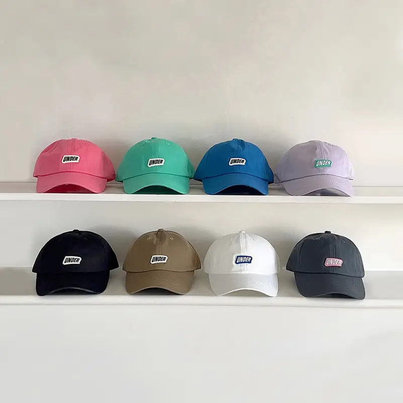 Kids Baseball Caps Autumn Green Blue Pink - Image 6