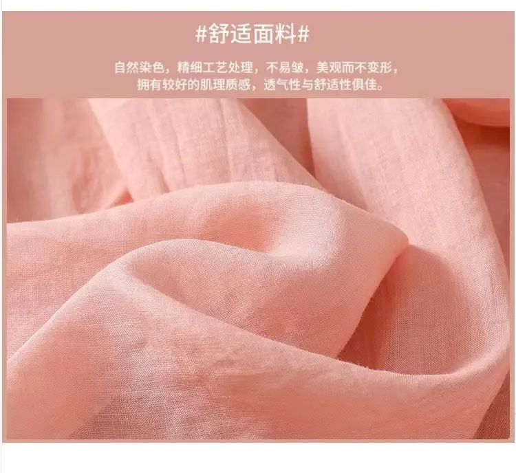 New Shirt T-Shirt Summer Pure Color New Literary Retro Embroidered Cotton and Linen Shirt Loose Round Neck Pullover Top — feature 7
