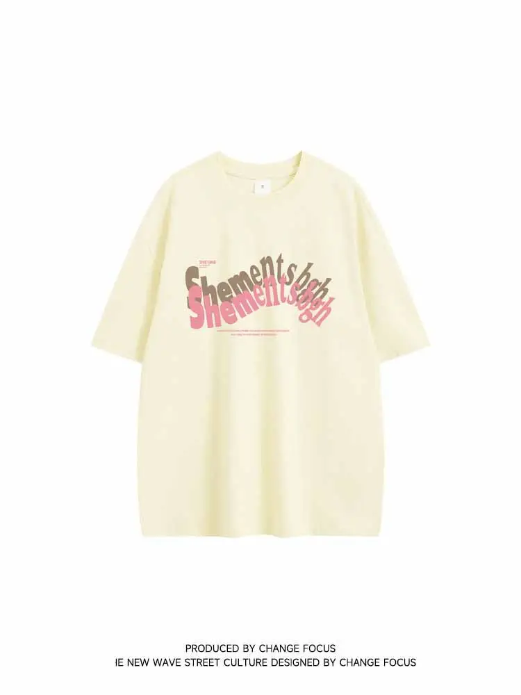 ACU Men White Letter Print T-Shirt Short Sleeve - Image 5