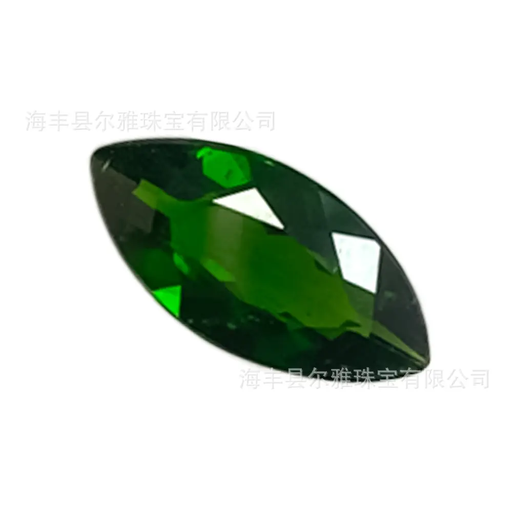 Green Natural Diopside Loose Stone Marquise Cut Earrings