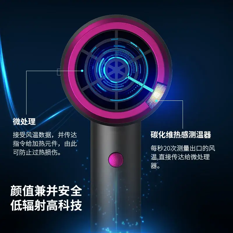 Long-Handled Hair Dryer with Negative Ion Technology - Image 5
