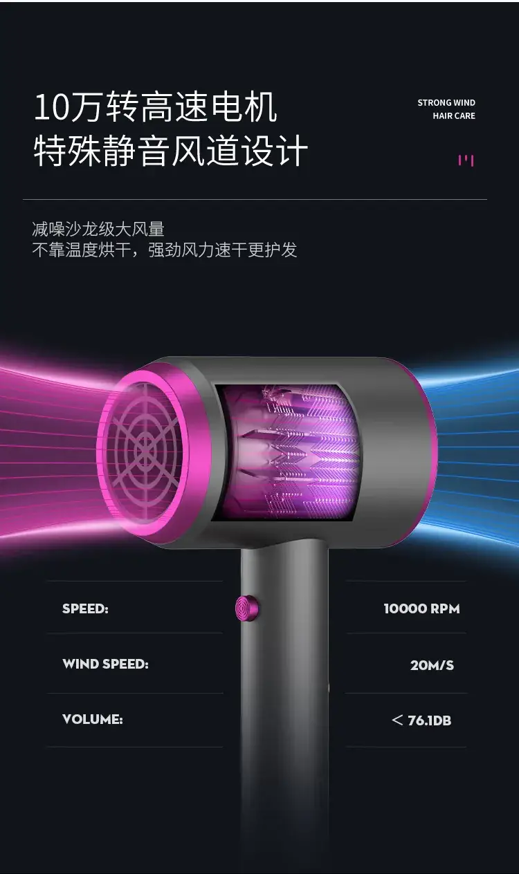 Long-Handled Hair Dryer with Negative Ion Technology — feature 3