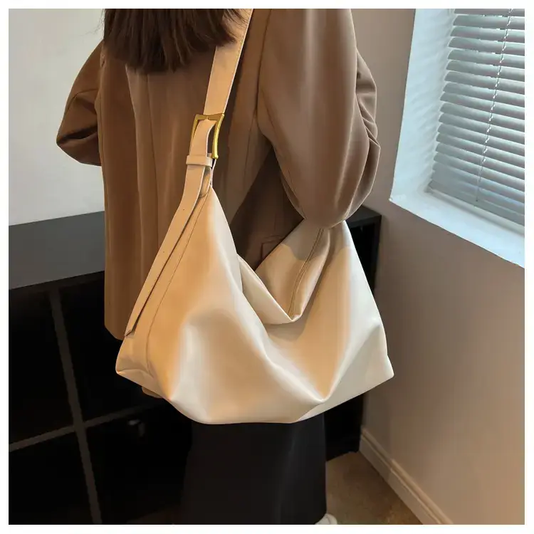 Women's Beige Soft Shoulder Bag 2024 New Fashion — feature 12