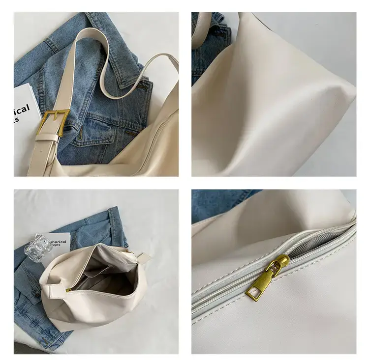 Women's Beige Soft Shoulder Bag 2024 New Fashion — feature 27