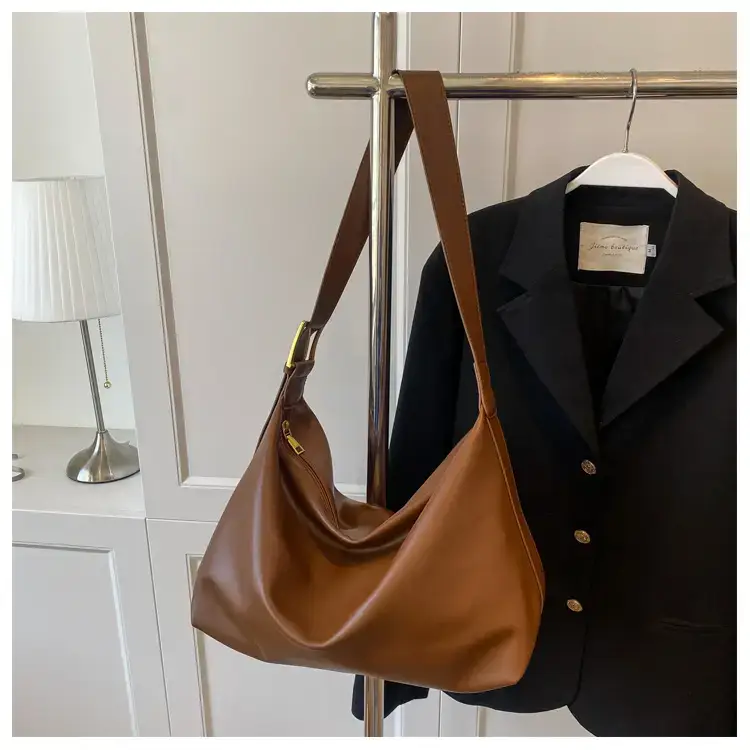 Women's Beige Soft Shoulder Bag 2024 New Fashion — feature 30