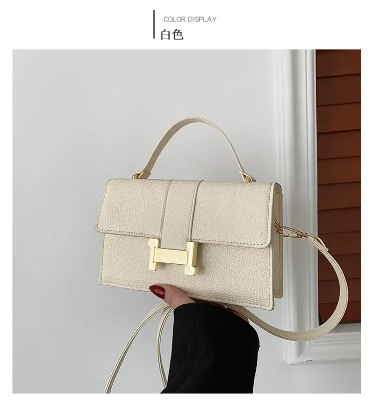 Green H-Link Shoulder Bag for Women 2024 Spring — feature 33