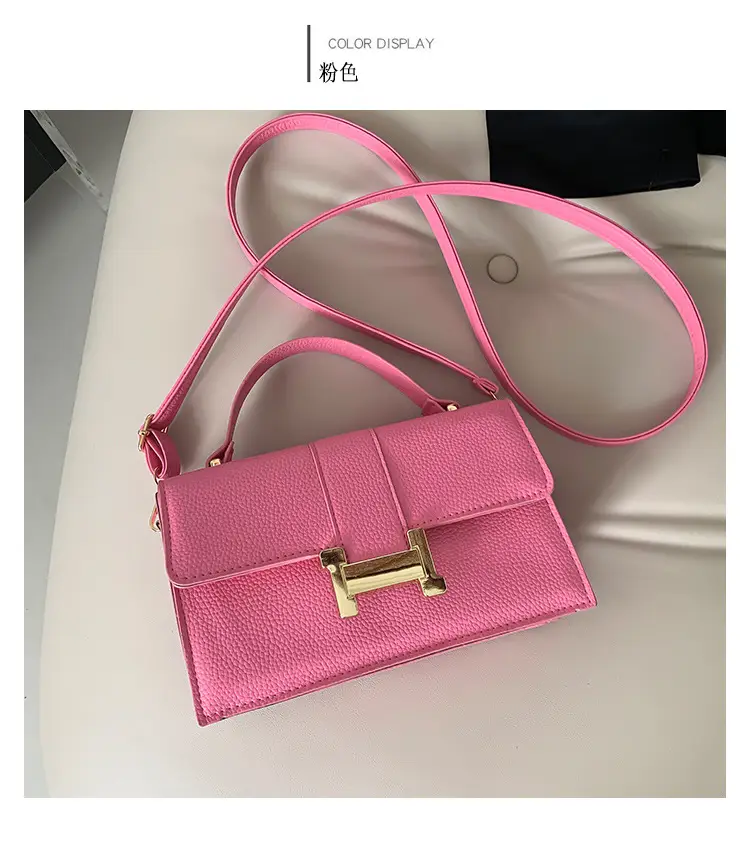 Green H-Link Shoulder Bag for Women 2024 Spring — feature 34
