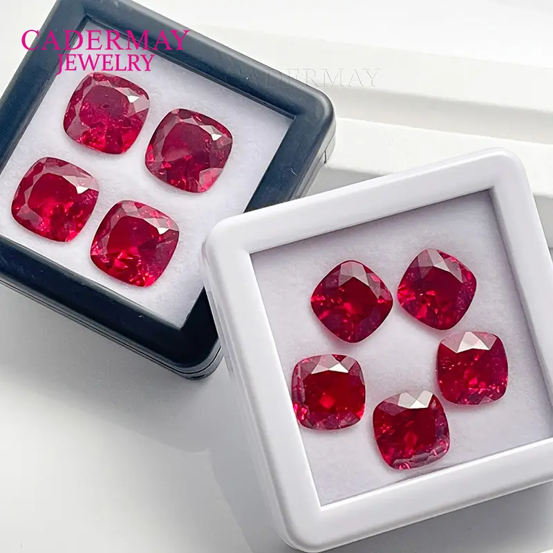 Square Synthetic Ruby Fertilizer Gems Set - Image 3