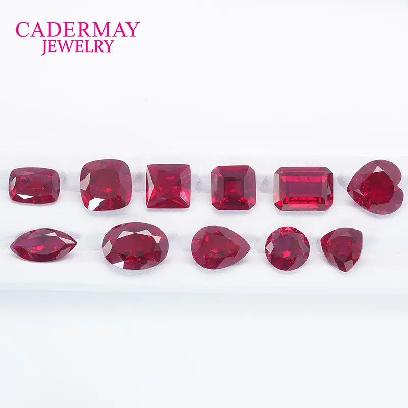 Square Synthetic Ruby Fertilizer Gems Set — feature 2
