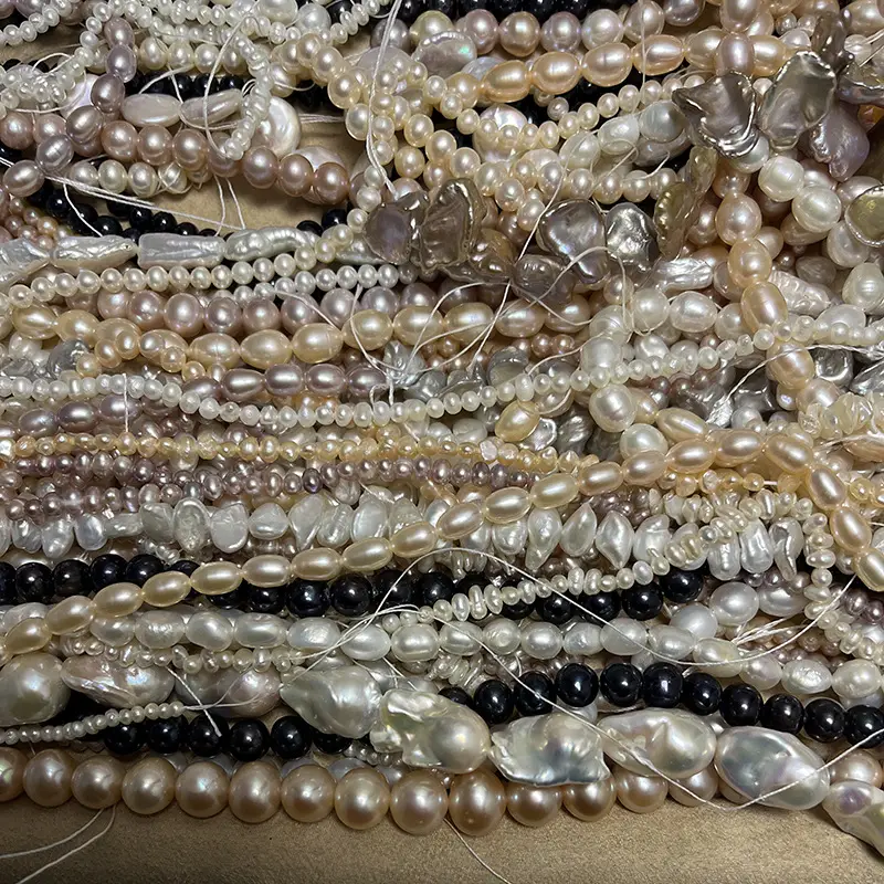 Natural Freshwater Pearl Link Bracelet Set - Image 3