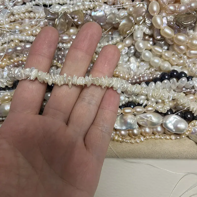 Natural Freshwater Pearl Link Bracelet Set - Image 4