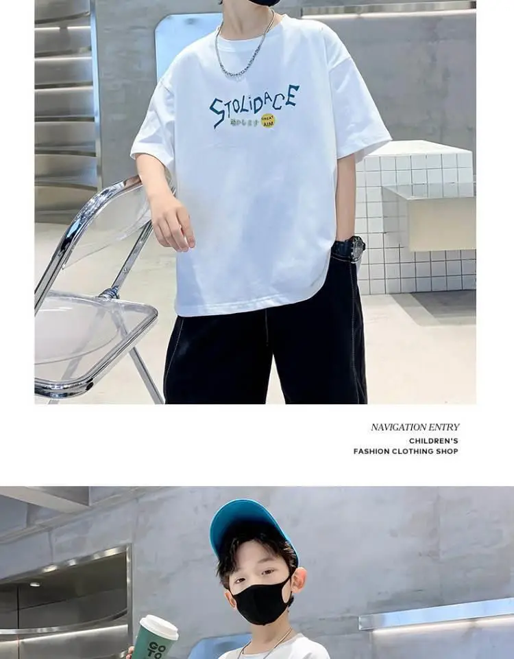 Boys Cotton Printed T-Shirt Medium Big Summer 2024 — feature 11