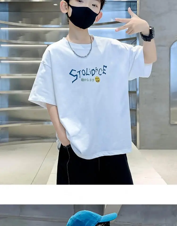 Boys Cotton Printed T-Shirt Medium Big Summer 2024 — feature 13