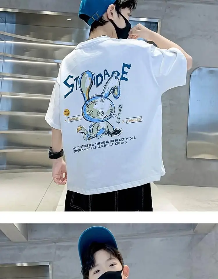 Boys Cotton Printed T-Shirt Medium Big Summer 2024 — feature 14